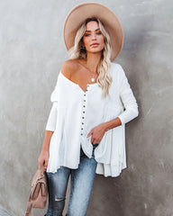 Rufus Contrast Knit Top - Ivory