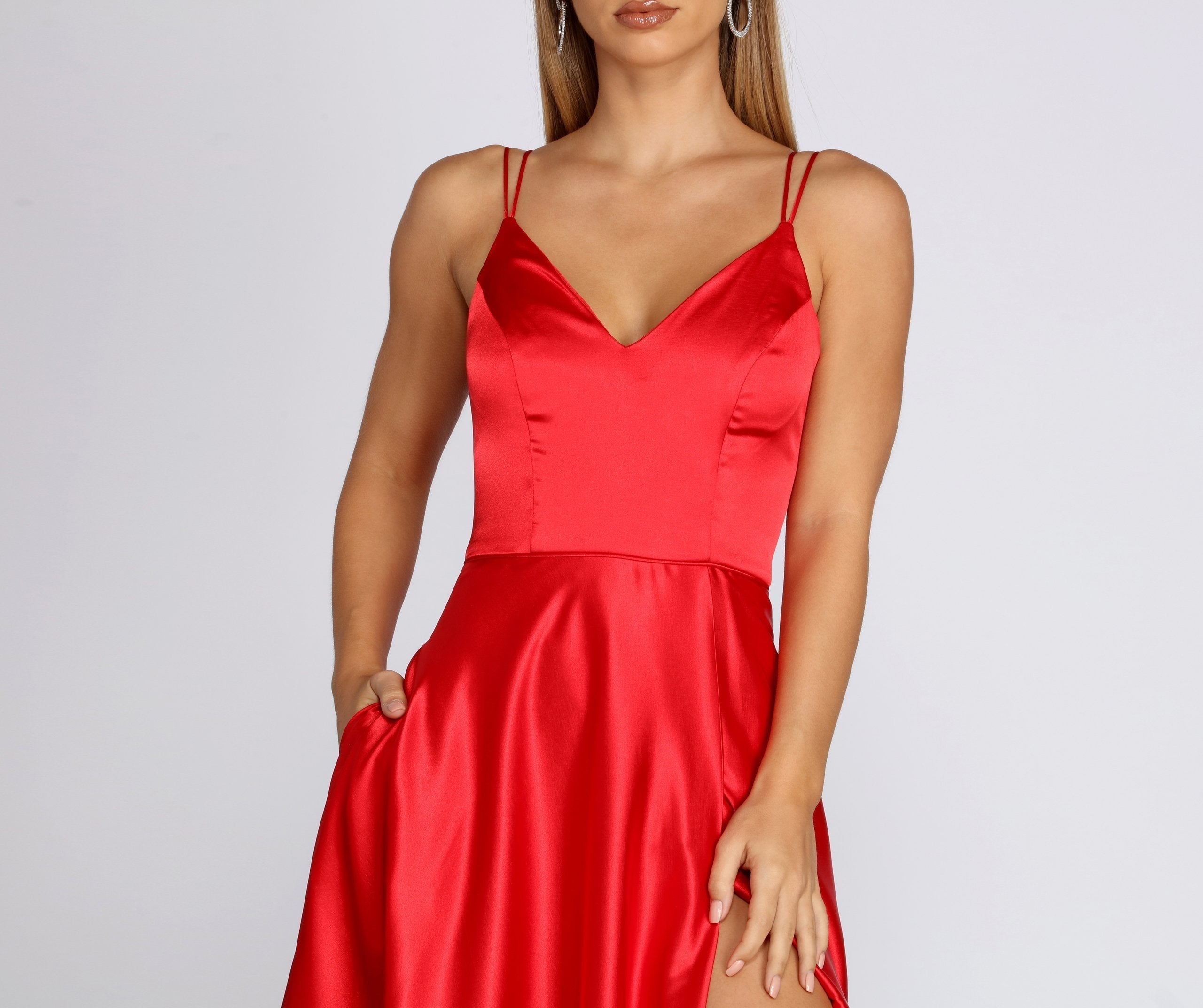 Ryder Satin A-Line Gown