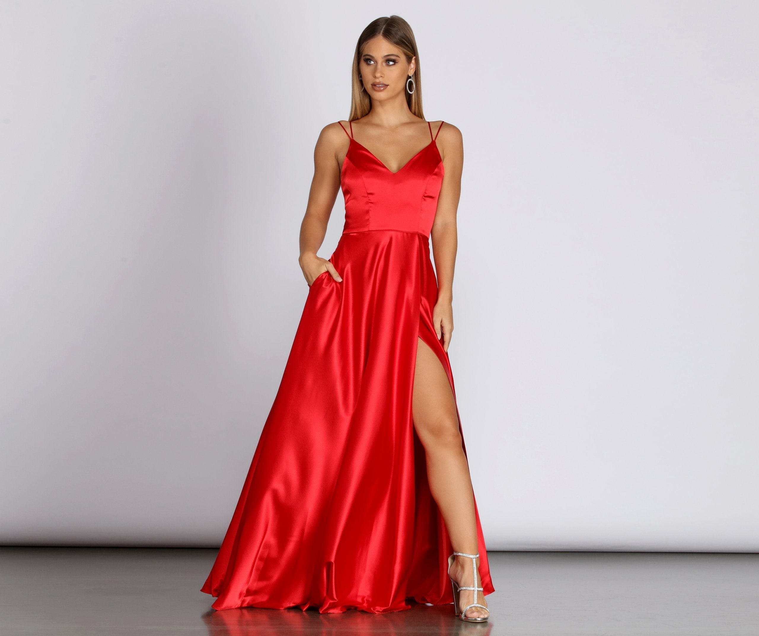 Ryder Satin A-Line Gown