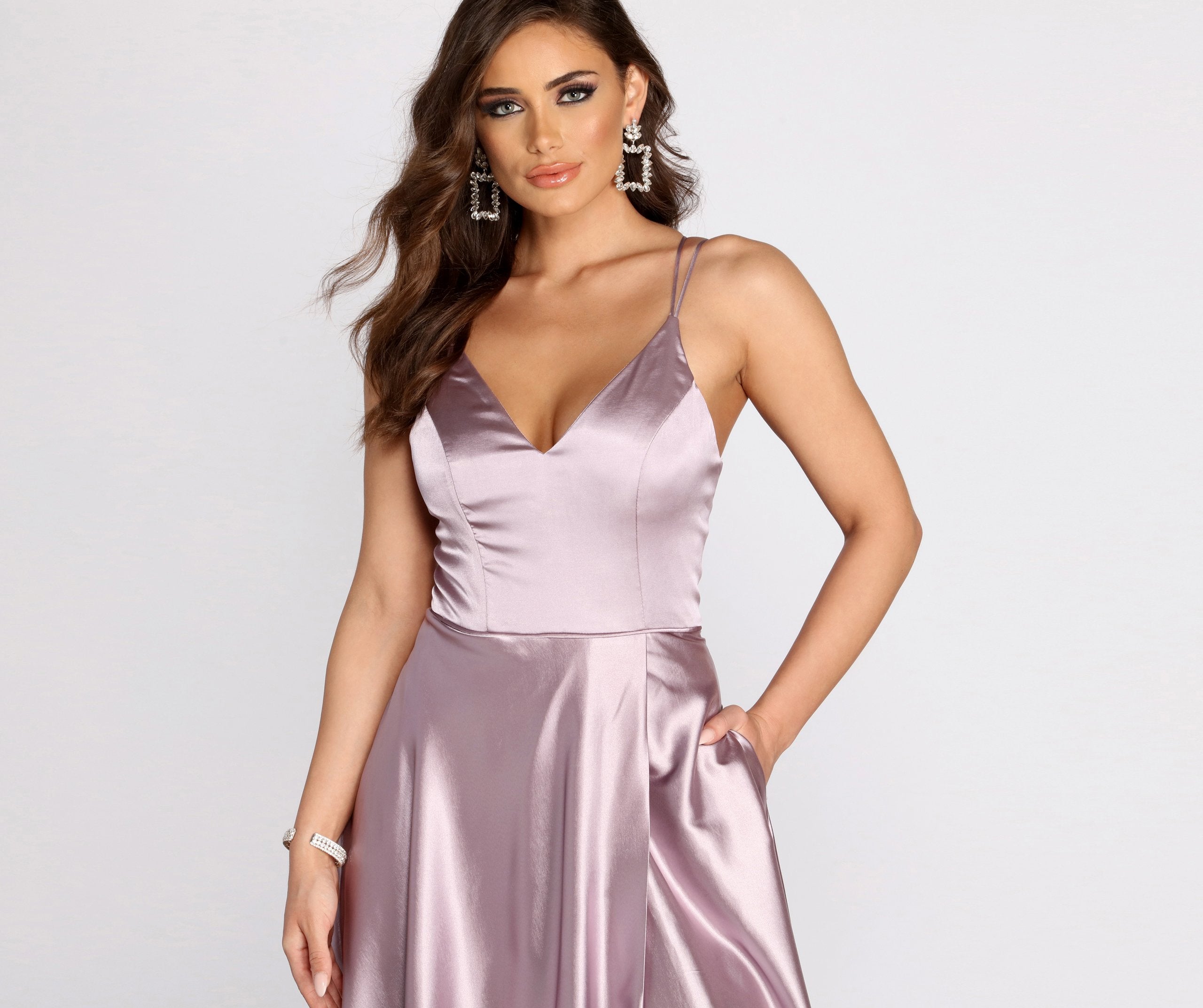 Ryder Satin A-Line Gown