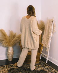 Rylin Pocketed Knit Cardigan - Oat