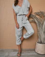 Savanna Printed Pocketed Jumpsuit