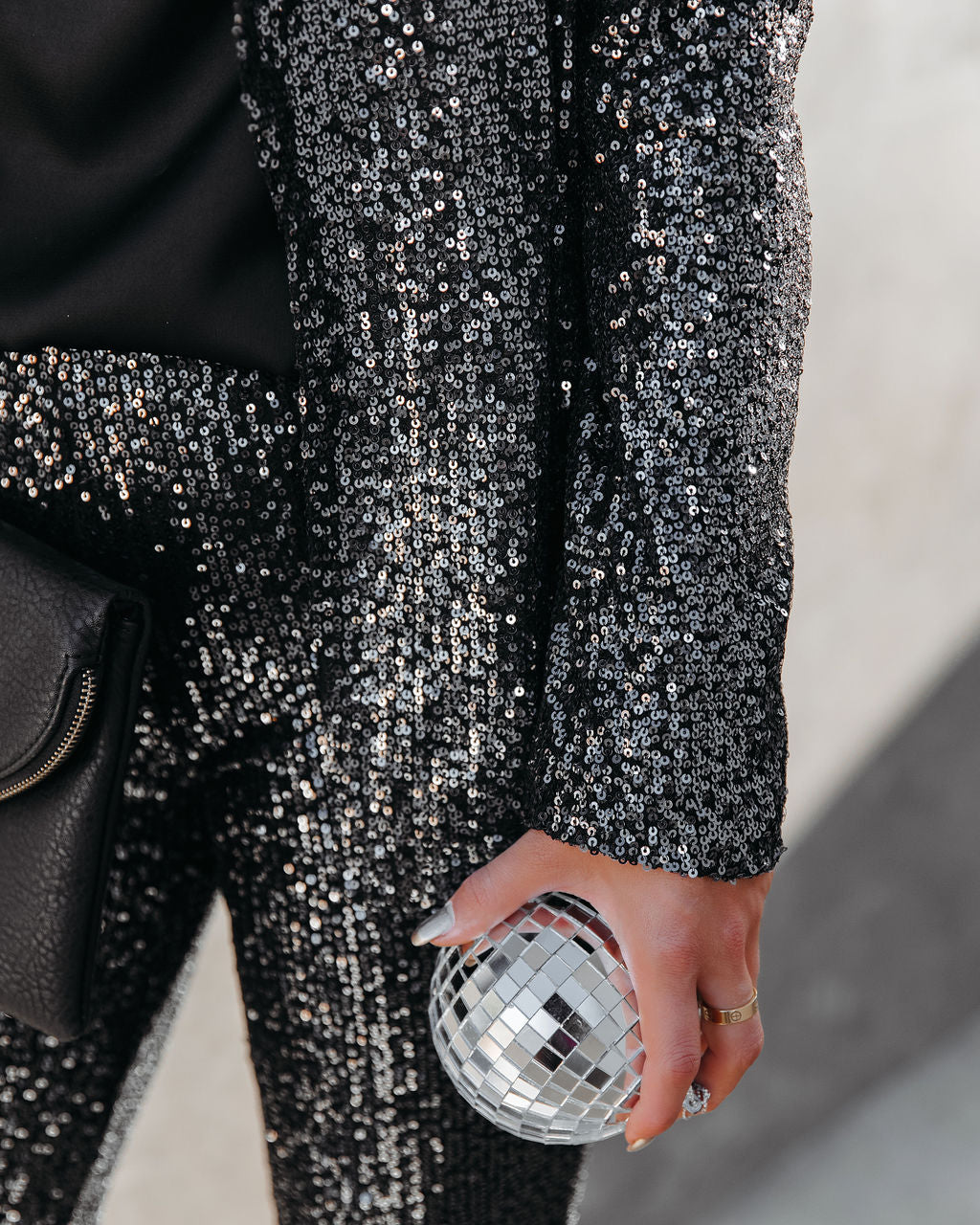 Sequin And The City High Rise Flare Pants