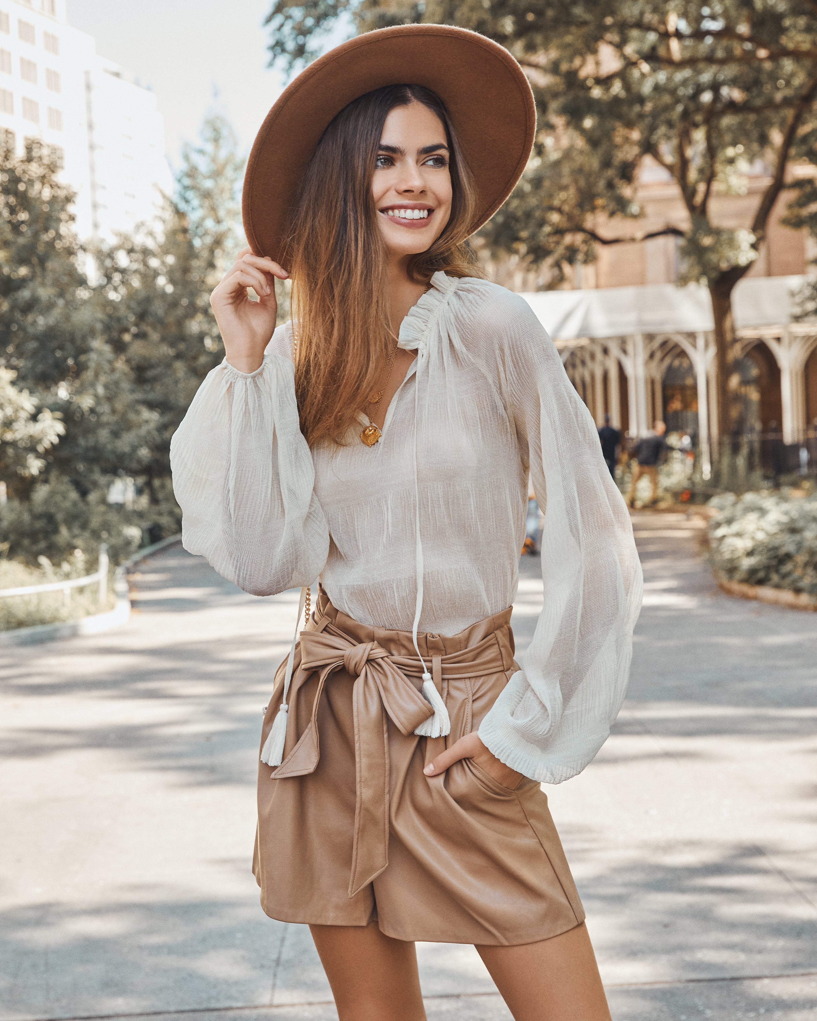 Sheer Bliss Peasant Blouse