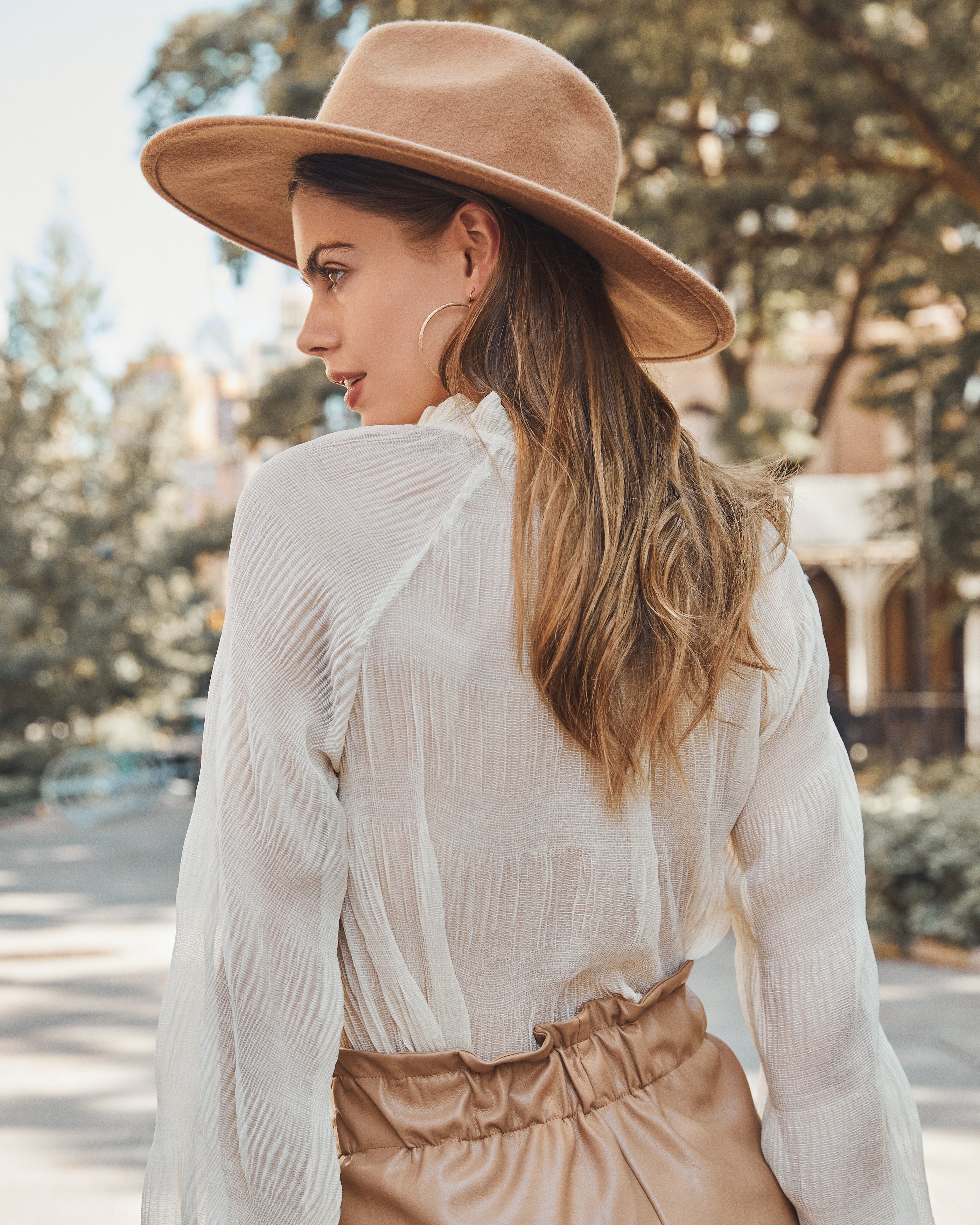 Sheer Bliss Peasant Blouse