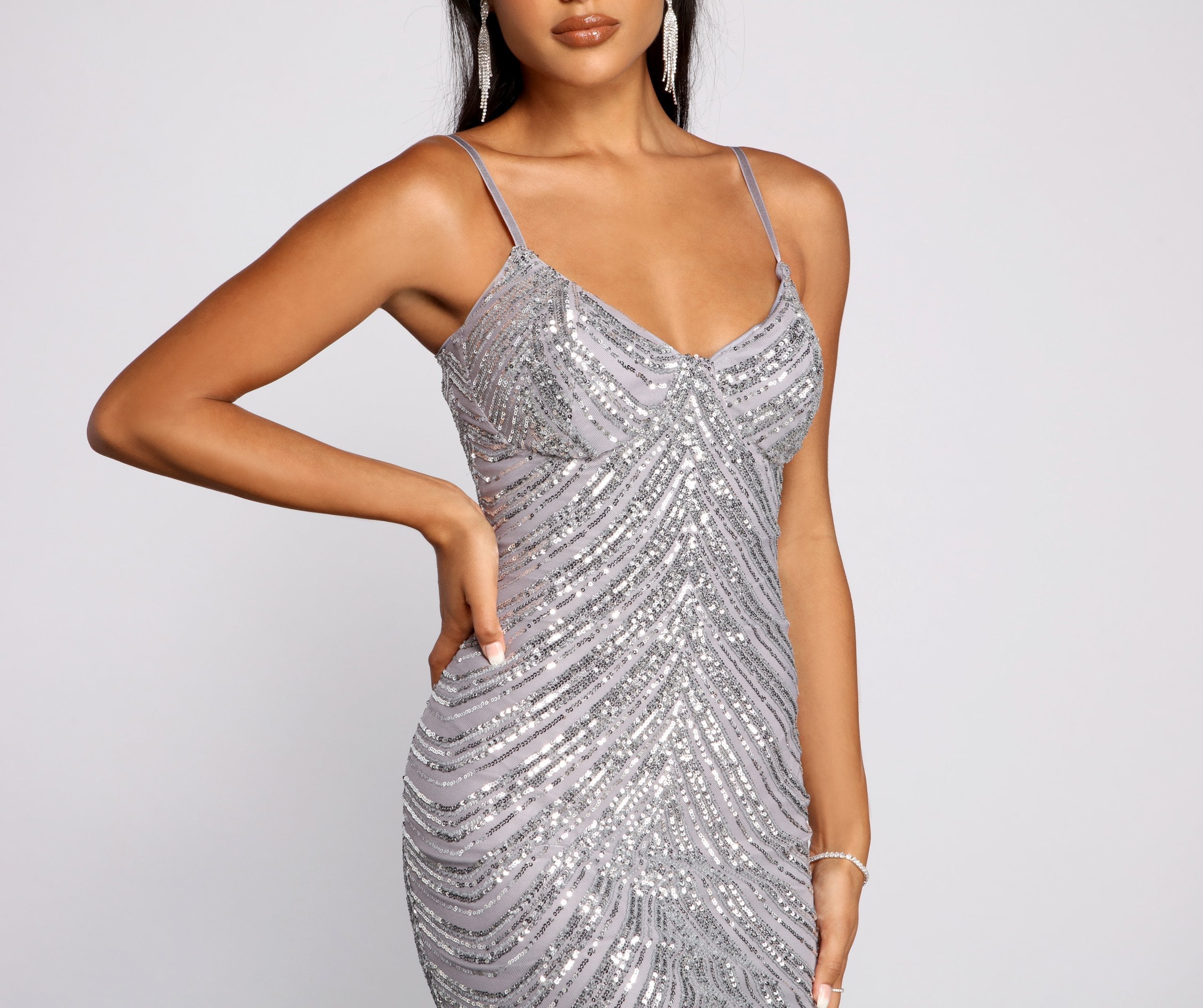 Shine On Sequin Midi Dress