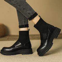 Slouchy Comfortable Knitting Ankle Boots