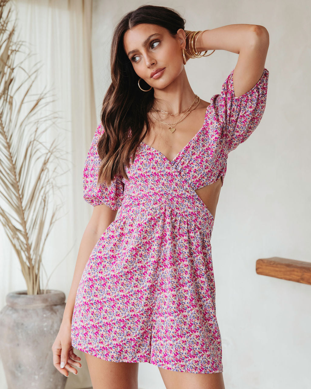 Still The One Floral Cutout Romper