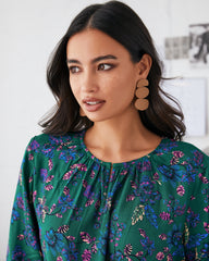 Sundale Floral Split Neck Blouse