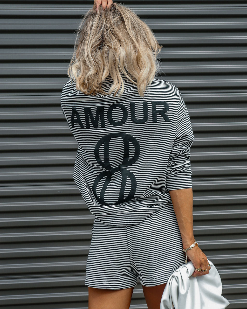 Tennis League Amour Striped Pocketed Pullover