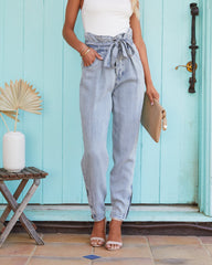 Tripp High Rise Paper Bag Waist Denim