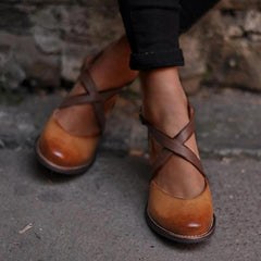 Vintage Color Block Sandals