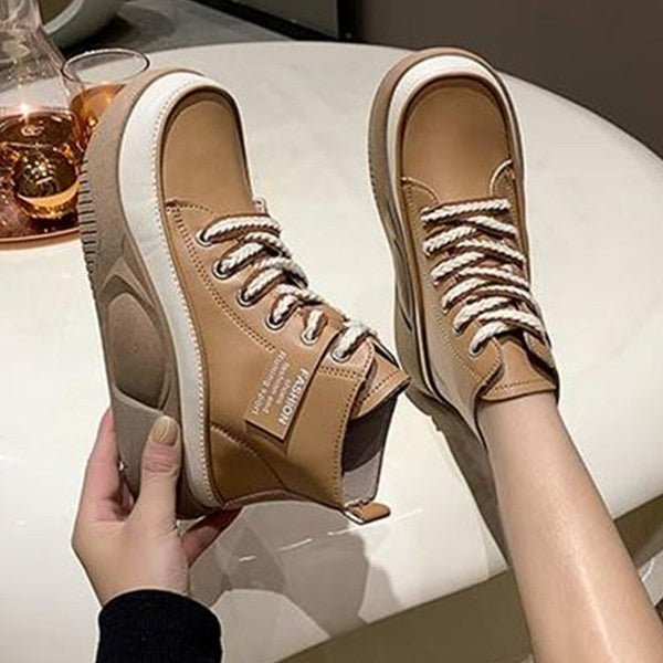Vintage Thick Soled High Top Casual Boots