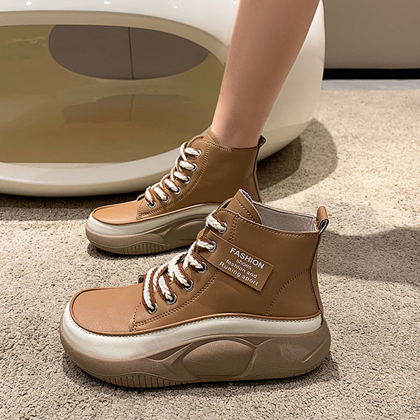 Vintage Thick Soled High Top Casual Boots