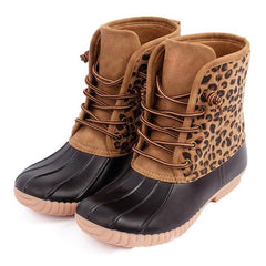 Waterproof Lace Up Duck Boots