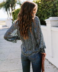 Wilda Floral Shimmer Blouse