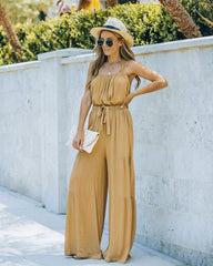 Wistar High Rise Palazzo Pants - Wheat