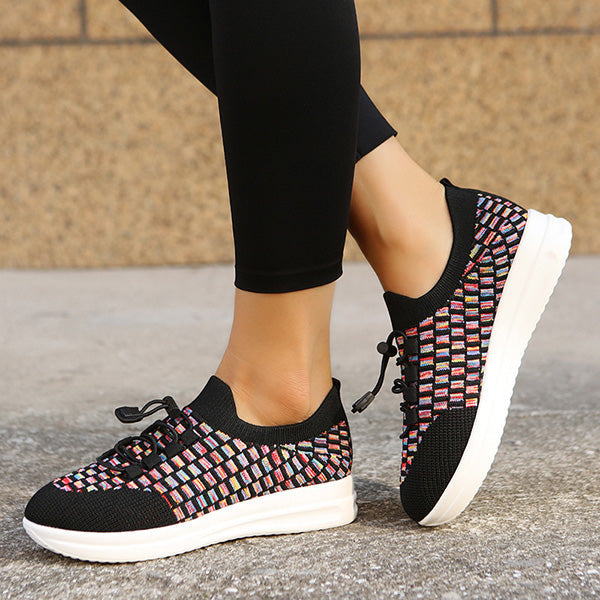 Casual Knitted Breathable Slip-Ons Sneakers