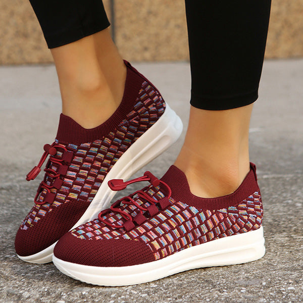 Casual Knitted Breathable Slip-Ons Sneakers