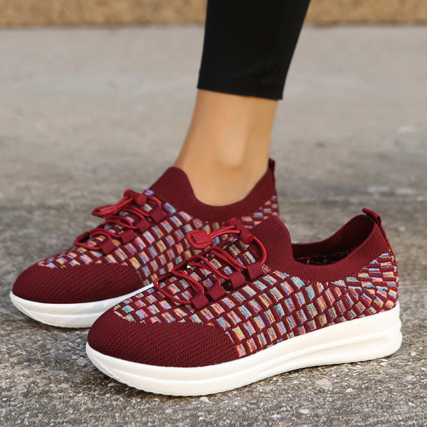 Casual Knitted Breathable Slip-Ons Sneakers