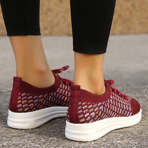 Casual Knitted Breathable Slip-Ons Sneakers