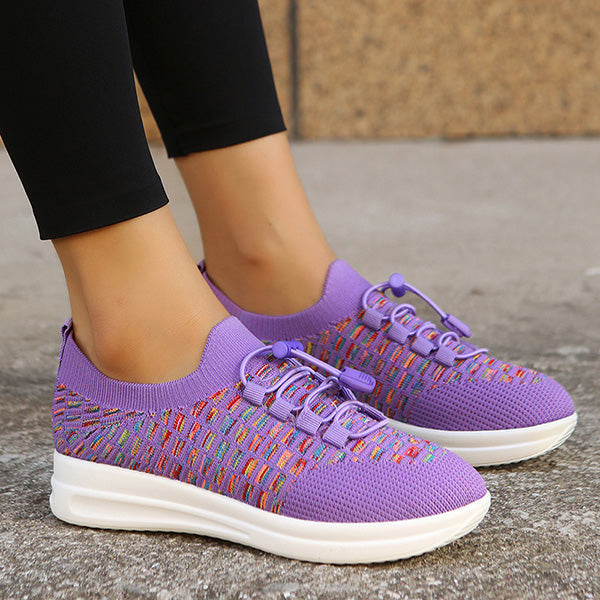 Casual Knitted Breathable Slip-Ons Sneakers