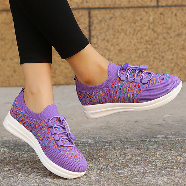 Casual Knitted Breathable Slip-Ons Sneakers