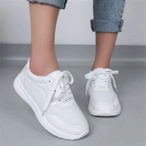 Casual Mesh Breathable Lace-Up Sneakers