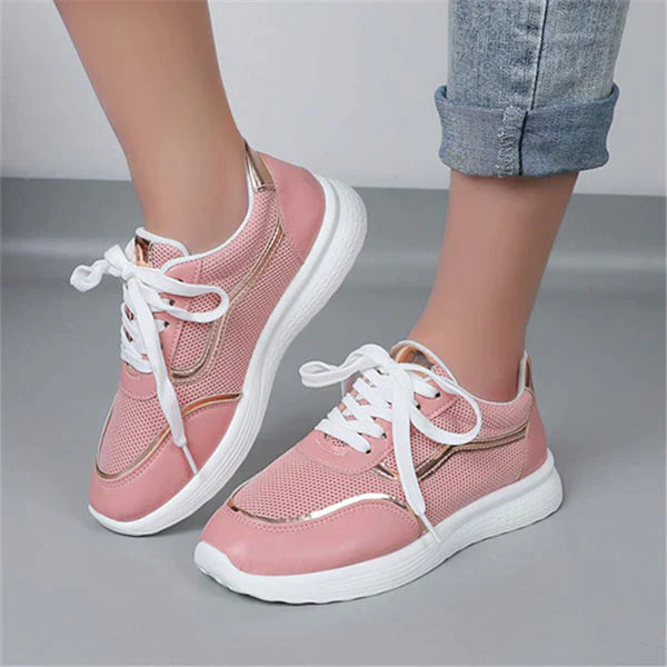 Casual Mesh Breathable Lace-Up Sneakers