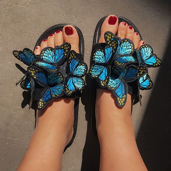 Butterfly Comfy Platform Sandals