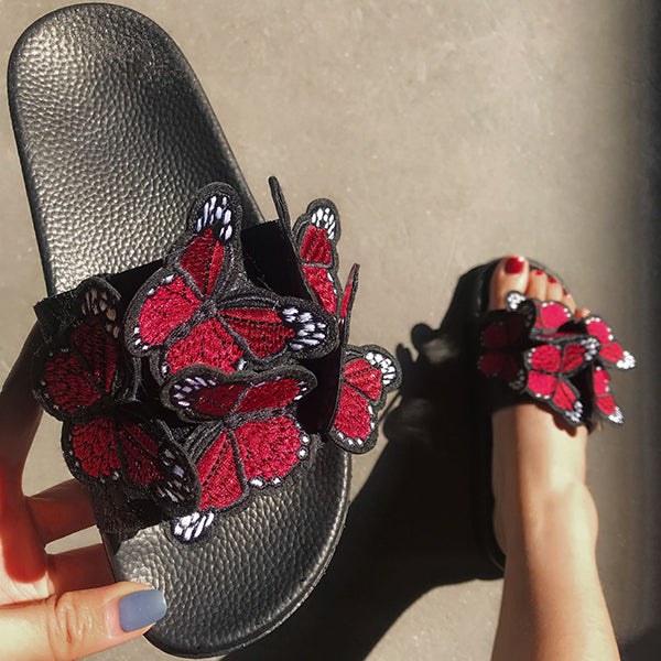 Butterfly Comfy Platform Sandals