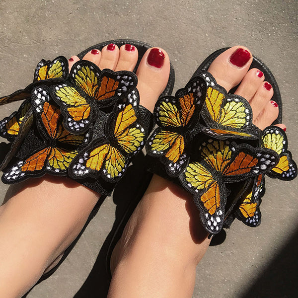 Butterfly Comfy Platform Sandals