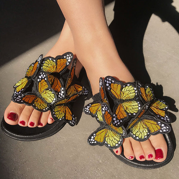 Butterfly Comfy Platform Sandals