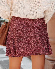 All Shook Up Floral Mini Skort