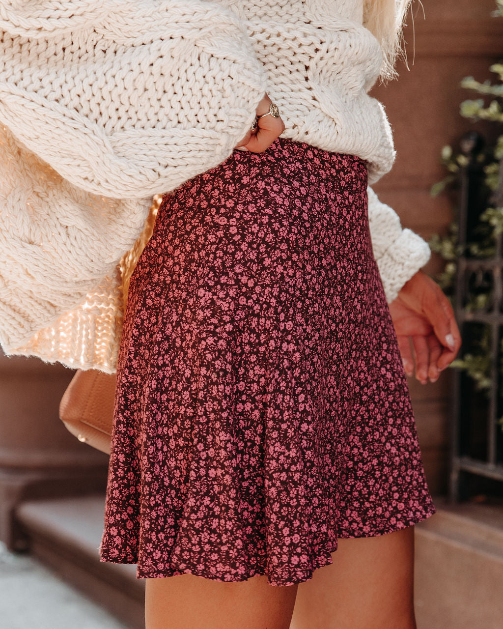 All Shook Up Floral Mini Skort