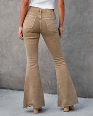 Autumn High Rise Bell Bottom Denim - Mocha