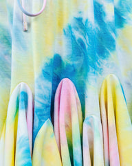 Bingo Tie Dye Ruffle Mini Skirt