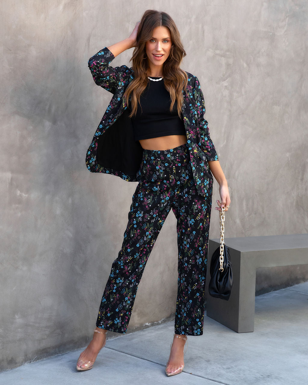 Dolce Life Floral High Rise Pants