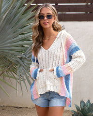 Gilly Knit Hoodie Sweater - Ivory