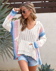 Gilly Knit Hoodie Sweater - Ivory