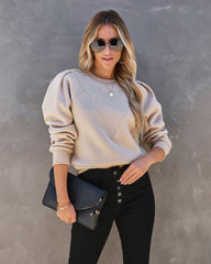 Huddy Cotton Sweatshirt - Coffee